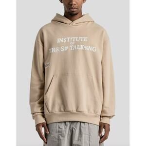 NWT Students Golf Men's Institute Pullover Hoodie Long Sleeve Monarch Beige, M